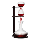 Wine Tower Decanting & Aerator Set by The Wine Savant - Unique Wine Decanter - 3 Aerating Parts - Upper, Middle & Lower Aerators - Whisky & Wines Carafe, Proven to Enhance & Improves Flavor & Aromas