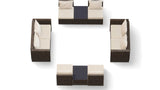 Transformer Patio Conversation Set - Modular 6 Piece to 10