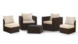 Transformer Patio Conversation Set - Modular 3 Piece to 5