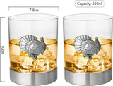 The Wine Savant Turkey Whiskey Glasses Set of 2