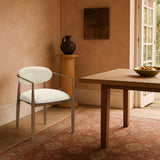 Riccio - Dining Arm Chair (Set of 2) - Walnut Frame
