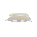 Indoor/Outdoor Puff Scroll Ottoman Dune Moss Cover Only