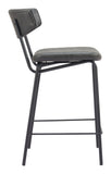 Charon Counter Stool (Set of 2) Vintage Black