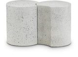 Dimple - 2 Piece Modular End Table - Terazzo Finish