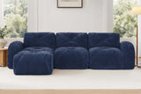 MYLO 110" 3-Seater Sofa with 1 Ottoman