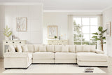 DESEO 233" Sectional Sofa with Ottoman