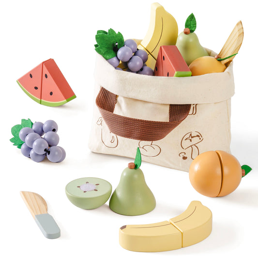 ROBUD Wooden Childs Play Food Set - Fruit