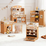 ROBUD Wooden Kids Kitchen PlaySet Series - Caramel