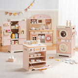 ROBUD Wooden Kids Kitchen PlaySet Series -Pink