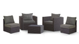 Transformer Patio Conversation Set - Modular 3 Piece to 5