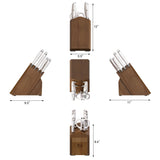 L & L1 Series 10-Piece Knife Block Set, Forged German Steel