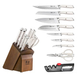 L & L1 Series 10-Piece Knife Block Set, Forged German Steel
