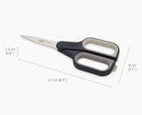 PlusCut™ Grey Scissors with Integrated Box Cutter