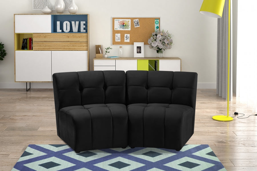 Limitless Modular Velvet Loveseat