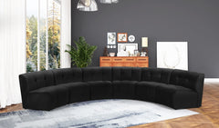 Limitless Modular Velvet 6pc. Sectional