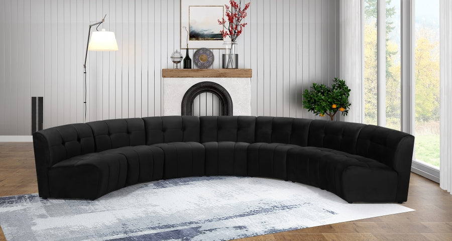 Limitless Modular Velvet 7pc. Sectional