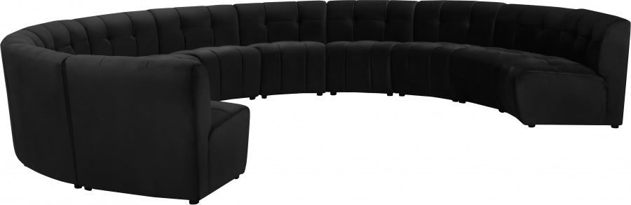 Limitless Modular Velvet 11pc. Sectional