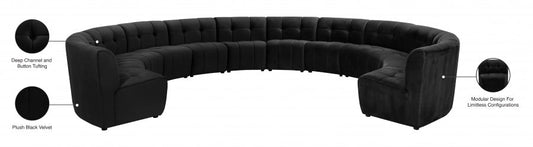 Limitless Modular Velvet 12pc. Sectional