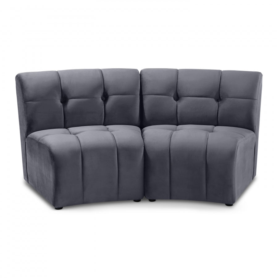 Limitless Modular Velvet Loveseat