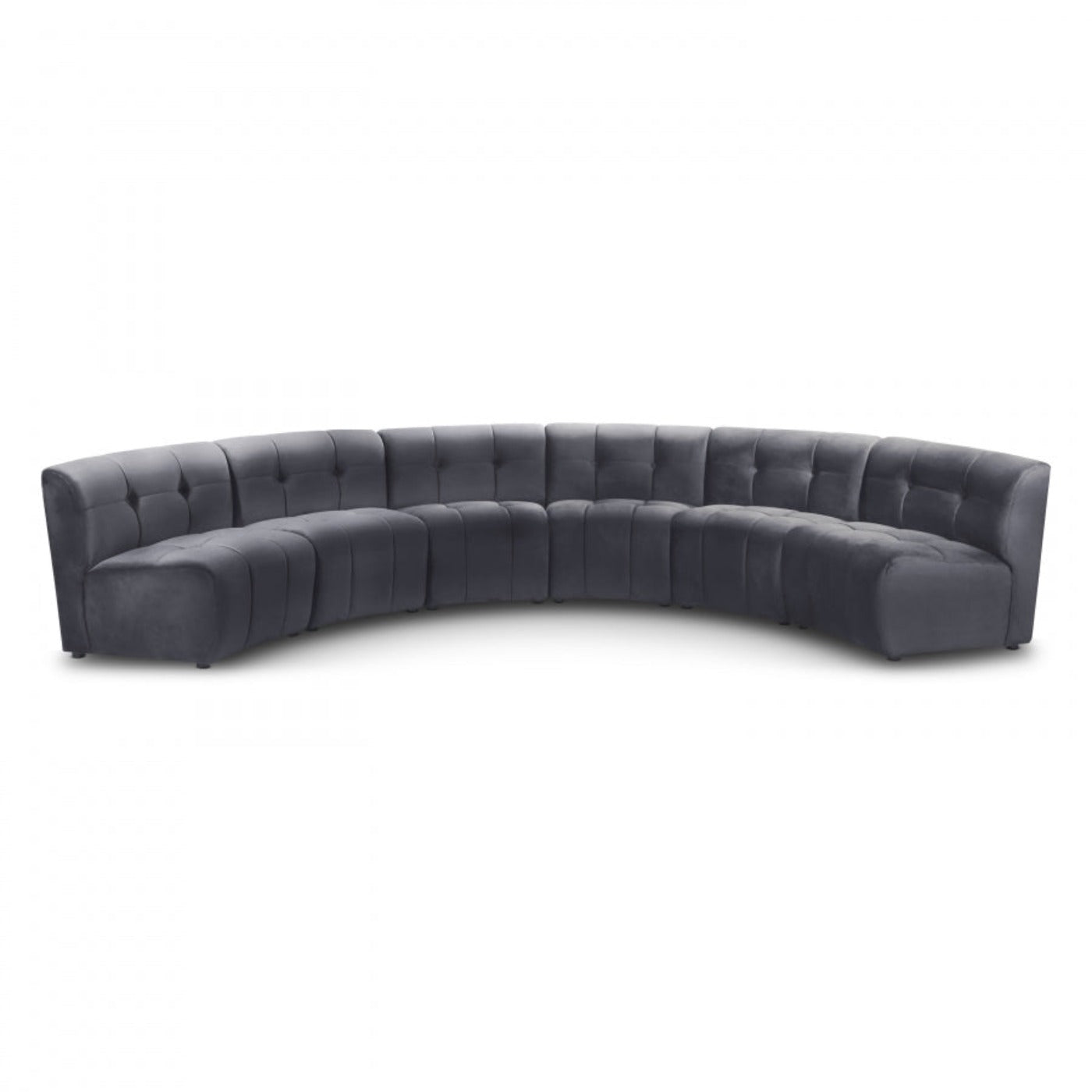 Limitless Modular Velvet 6pc. Sectional