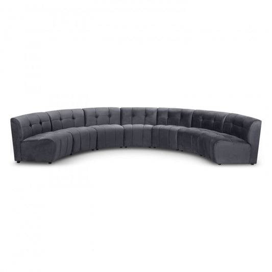 Limitless Modular Velvet 7pc. Sectional