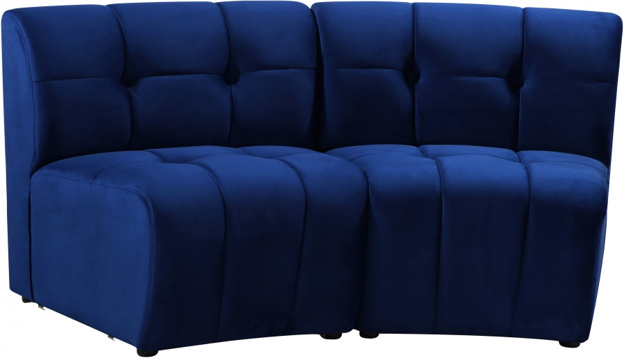 Limitless Modular Velvet Loveseat