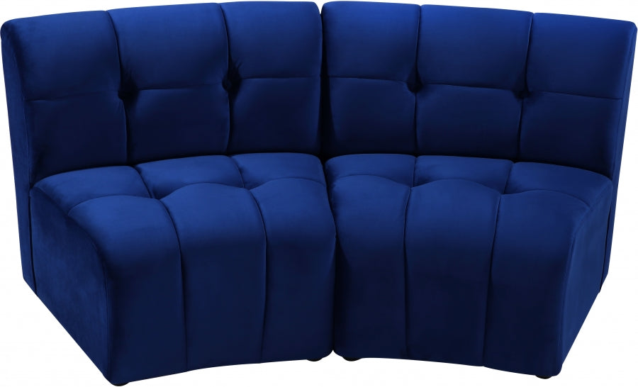 Limitless Modular Velvet Loveseat