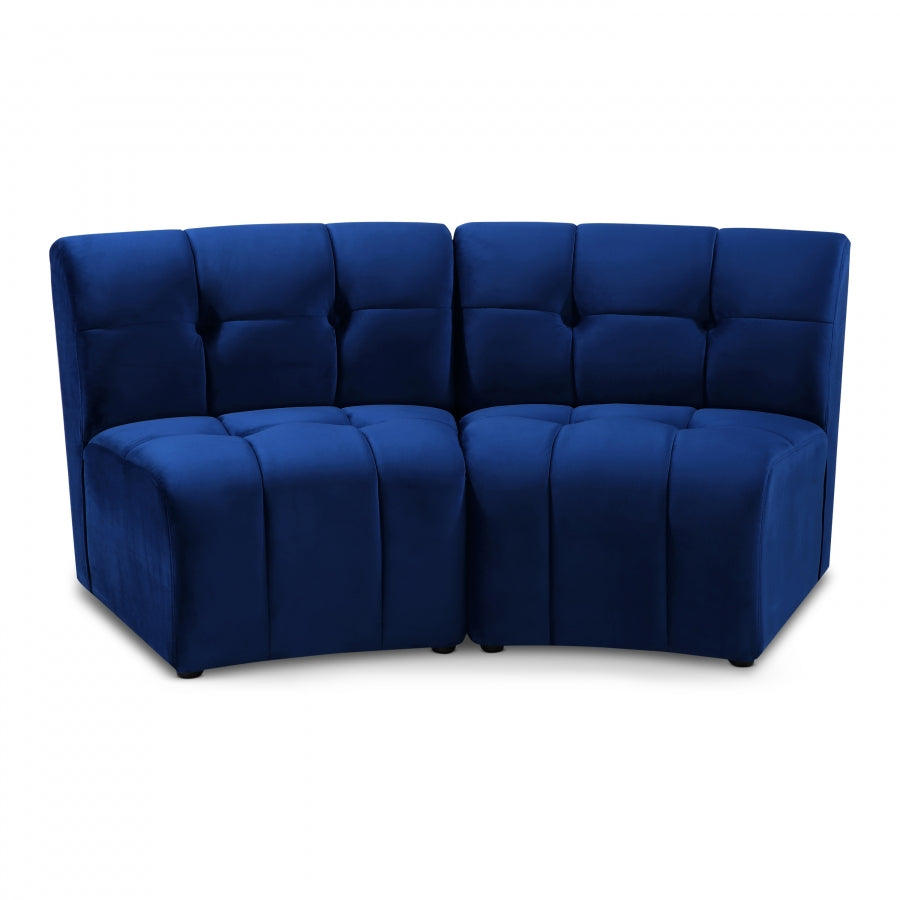 Limitless Modular Velvet Loveseat