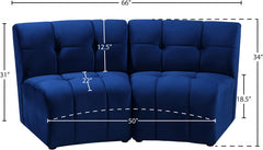 Limitless Modular Velvet Loveseat