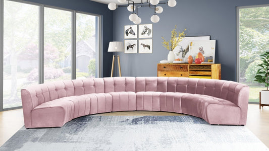 Limitless Modular Velvet 8pc. Sectional