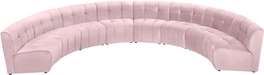 Limitless Modular Velvet 8pc. Sectional