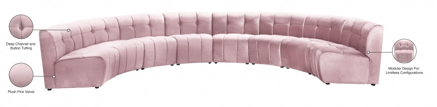 Limitless Modular Velvet 8pc. Sectional