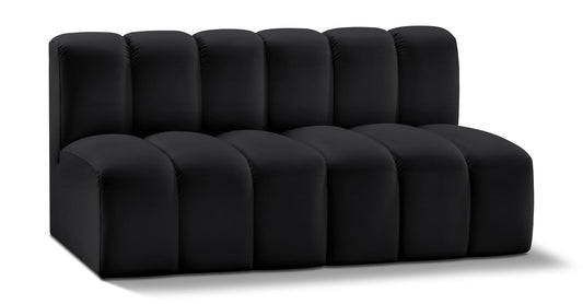 Arc Vegan Leather Modular Sofa - Luxurious Design with Deep Channel Tufting for Chic Interiors