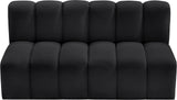 Arc Vegan Leather Modular Sofa - Luxurious Design with Deep Channel Tufting for Chic Interiors
