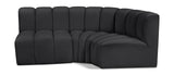 Arc Vegan Leather Modular Sofa - Modern Elegance with Deep Channel Tufting for Versatile Living Spaces