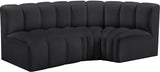 Arc Vegan Leather Modular Sofa - Modern Elegance with Deep Channel Tufting for Versatile Living Spaces