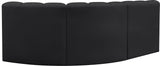 Arc Vegan Leather Modular Sofa - Modern Elegance with Deep Channel Tufting for Versatile Living Spaces