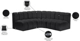 Arc Vegan Leather Modular Sofa - Elevate Your Space with Luxurious Design and Versatile Comfort