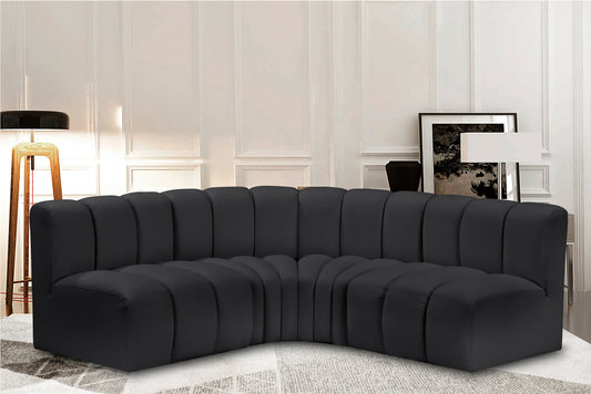 Arc Vegan Leather Modular Sofa - Elevate Your Space with Luxurious Design and Versatile Comfort