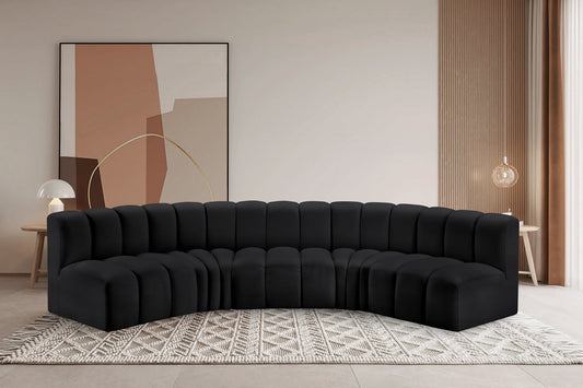 Arc Vegan Leather Modular Sofa: Elevate Your Space with Luxurious Comfort and Modern Versatility