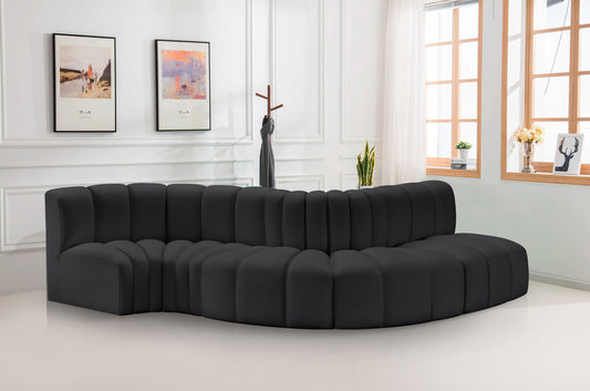 Arc Vegan Leather Modular Sofa – Elevate Your Space with Modern Luxury and Versatile Design Options