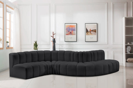 Arc Vegan Leather Modular Sofa – Elevate Your Space with Timeless Sophistication and Versatile Style