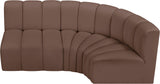 Arc Vegan Leather Modular Sofa - Modern Elegance with Deep Channel Tufting for Versatile Living Spaces
