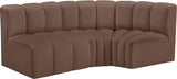 Arc Vegan Leather Modular Sofa - Modern Elegance with Deep Channel Tufting for Versatile Living Spaces