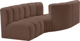 Arc Vegan Leather Modular Sofa - Elevate Your Space with Timeless Sophistication and Versatile Design
