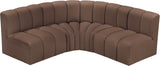 Arc Vegan Leather Modular Sofa - Elevate Your Space with Luxurious Design and Versatile Comfort