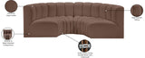 Arc Vegan Leather Modular Sofa - Elevate Your Space with Luxurious Design and Versatile Style Options