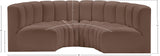 Arc Vegan Leather Modular Sofa - Elevate Your Space with Luxurious Design and Versatile Style Options
