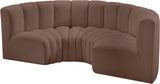 Arc Vegan Leather Modular Sofa - Elevate Your Space with Luxurious Design and Versatile Style Options