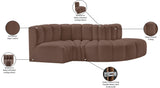 Arc Vegan Leather Modular Sofa – Elevate Your Space with Timeless Luxury and Versatile Design
